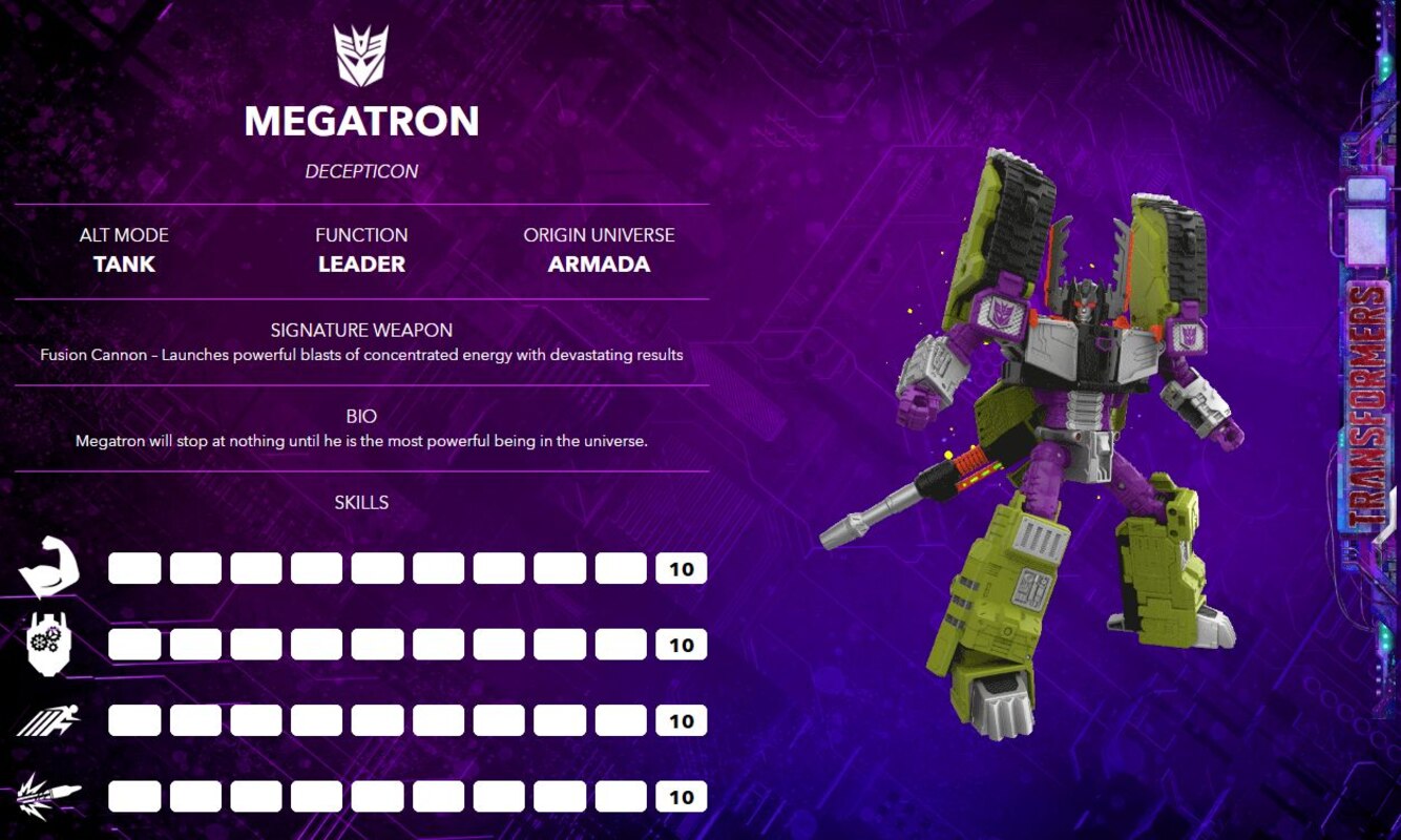 Transformers Legacy Wave 3 QR Codes Character Bios Armada